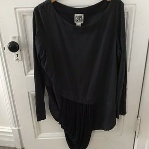 Prairie Underground - XL Drk Blu top with Blk Sash